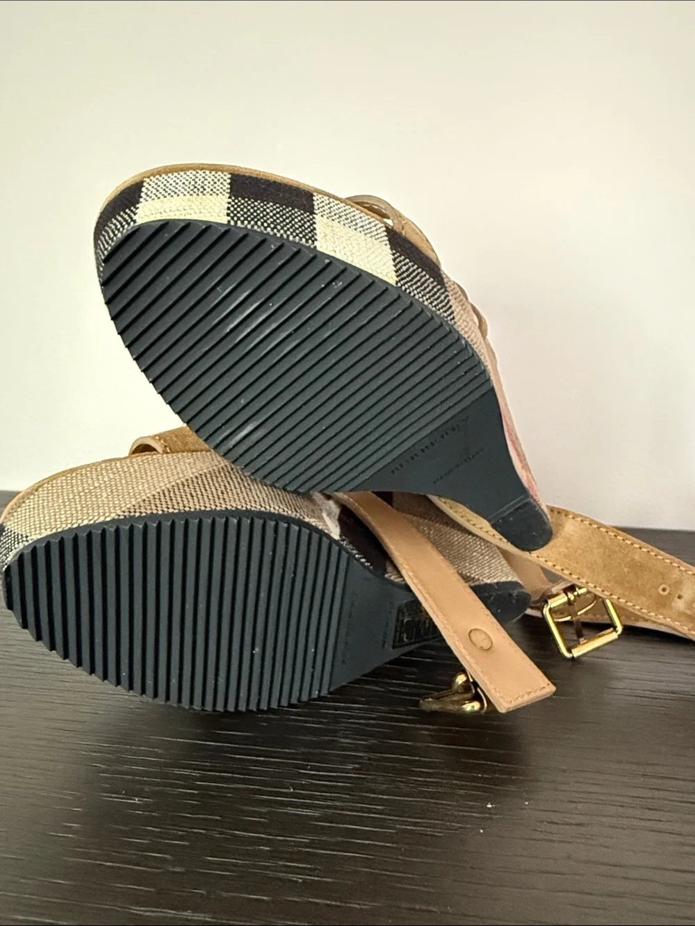 Burberry wedge sandals